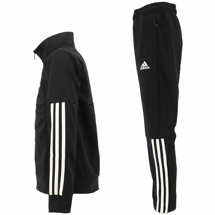 ジュニア ジャージ 上下セット キッズ 130 160cm 子供服 アディダス Adidas Yb Team Trucksuit Set スポーツウェア トラックスーツ 黒 ブラック 男の子 女の子 運動 上下組 セットアップ Jkv26 Gm12 Csecully Fr