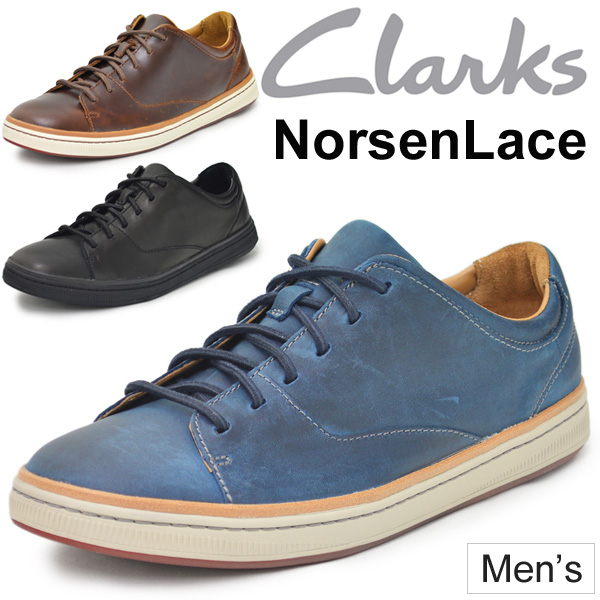 clarks leather sneakers