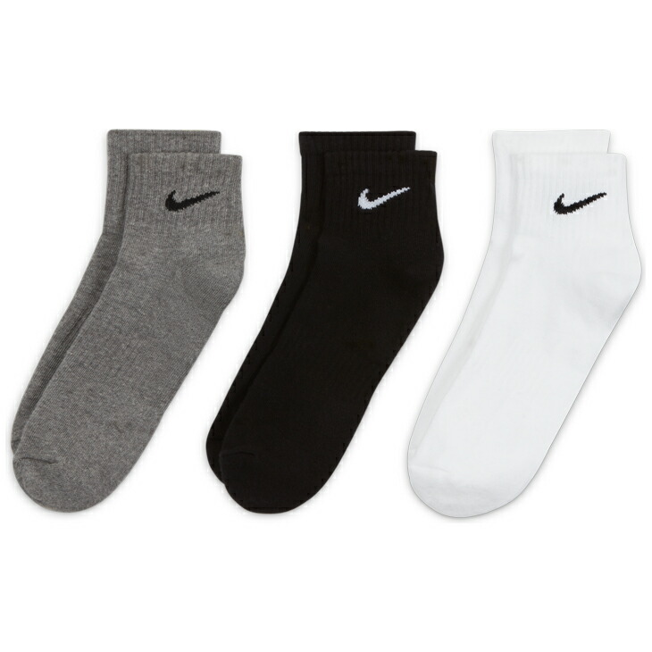 楽天市場】【全品P５倍☆8月20日限定】靴下 3足組 ソックス ナイキ NIKE エブリデイ クッション ローソックス/スポーツソックス メンズ  レディース キッズ 21-29.0cm くつした/SX7670-964 : APWORLD