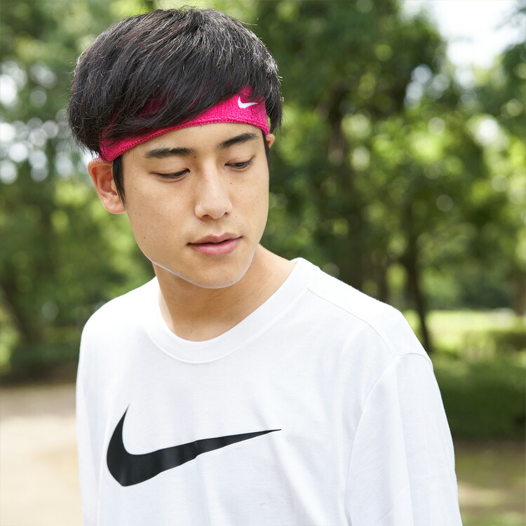ヘッドバンド ナイキ NIKE メンズ 汗止め ピンク おでこ レディース