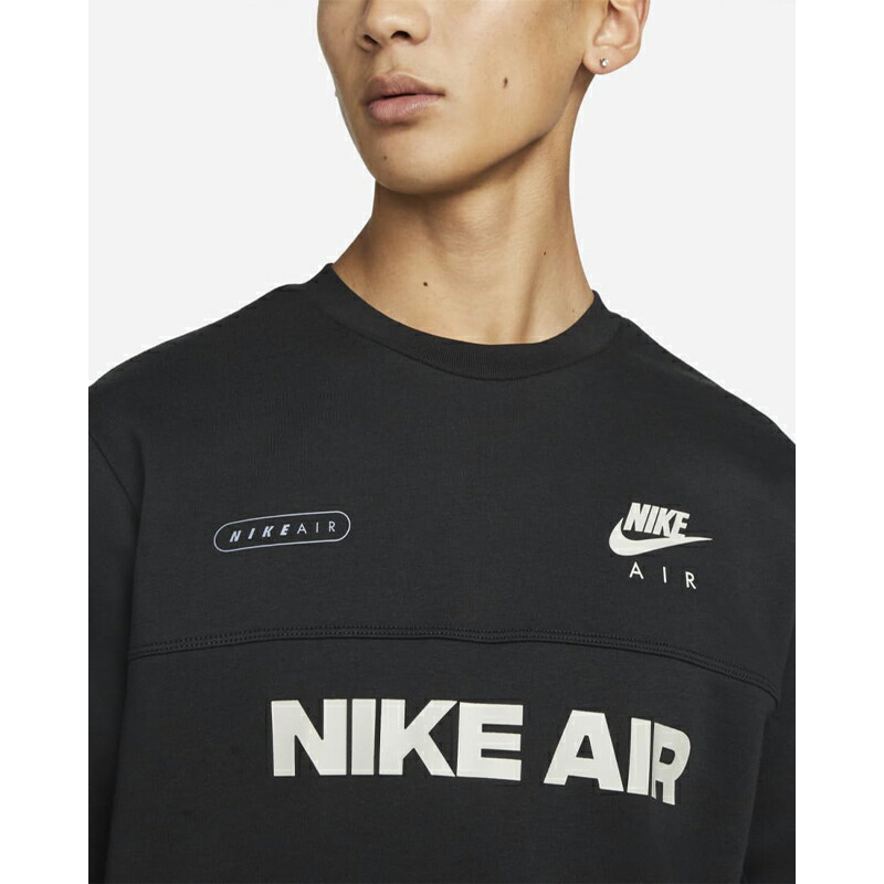 いします Nike ブラック ナイキ エア Rj9ie M Air スウェット トレーナー メンズ