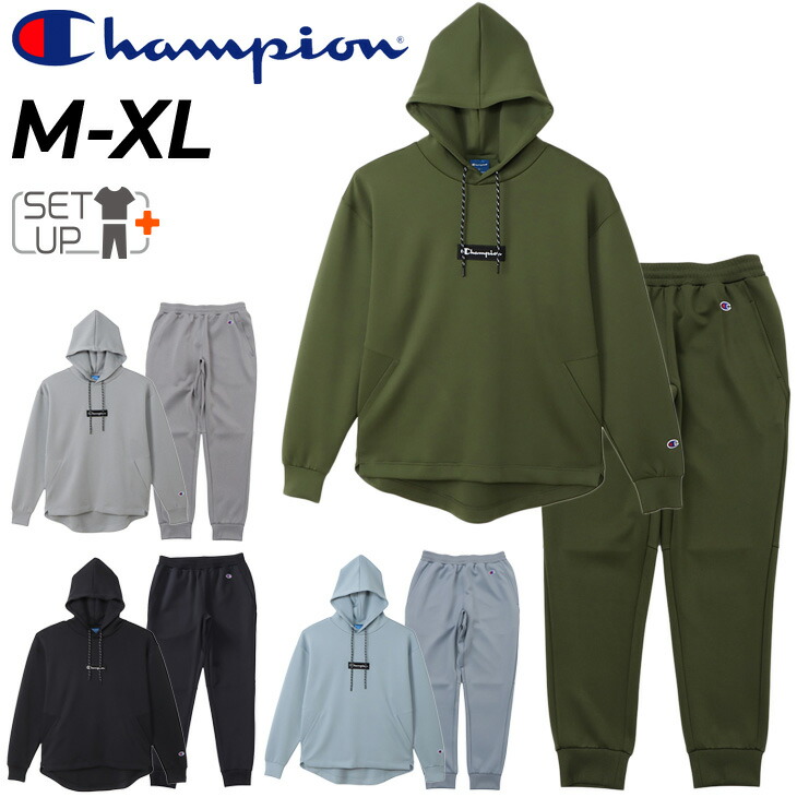 全品送料0円 送料無料 スウェット 上下 メンズ チャンピオン Champion プルオーバーパーカー ロングパンツ セットアップ スポーツウェア  トレーニング 男性 スエット デイリー 秋冬 上下組 C3-WS104-C3-WS203 fucoa.cl