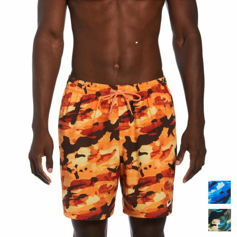 送料無料 ナイキ メンズ 水着 ウォーターパンツ NIKE SWIM クラシックカモ7 ボレーショーツ USサイズ ショーツ型インナーつき 男性 総柄 サーフパンツ トランクス スイムパンツ スイムウェア 水泳 プール ビーチ ブランド アパレル/NESSE547【返品不可】