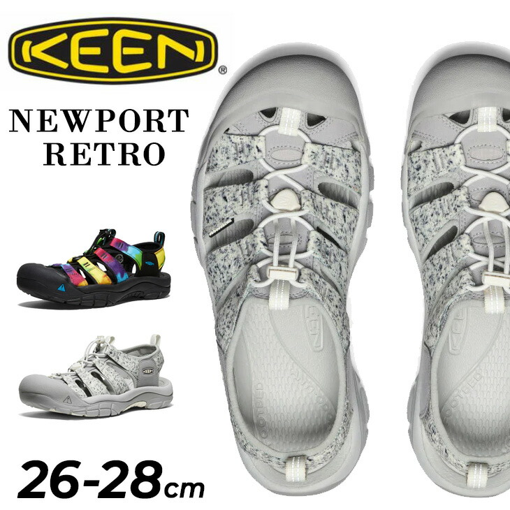 送料無料 キーン メンズサンダル シューズ KEEN ニューポート レトロ NEWPORT RETRO 水陸両用 メンズシューズ アウトドア キャンプ フェス スポーツサンダル 男性 紳士用 靴 アウトドアサンダル タウンカジュアル デイリー ブランド 1030580 1018804 くつ/NEWPORT-RETRO
