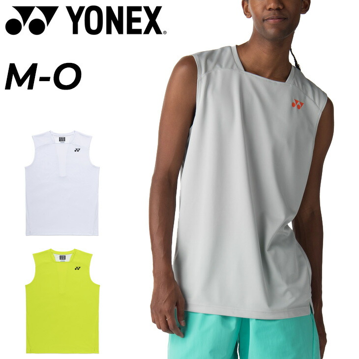 送料無料 ヨネックス ノースリーブシャツ メンズ レディース YONEX ユニゲームシャツ 限定 吸汗速乾 UVカット バドミントンウェア テニス ソフトテニス スポーツウエア 男女兼用 スポーツシャツ 競技用 袖なし トップス ブランド アパレル メンズウェア/10724Y