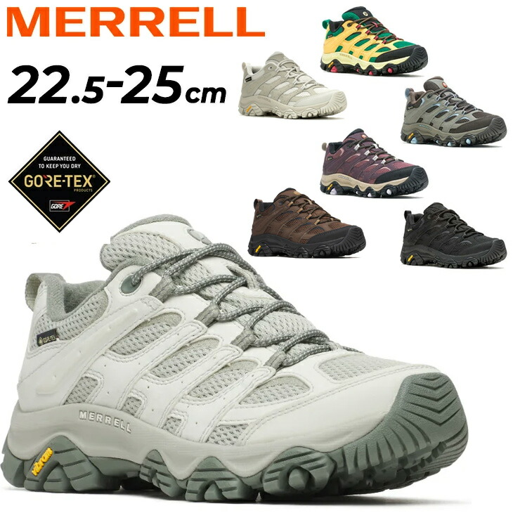 送料無料 メレル アウトドアシューズ レディース MERRELL モアブ3 MOAB 3 SYNTHETIC GORE-TEX 防水 ハイキングシューズ 靴 ローカット 登山 トレッキング 女性用 ゴアテックス ヴィブラムソール レディースシューズ スニーカー ブランド くつ/MOAB3SY-GTW