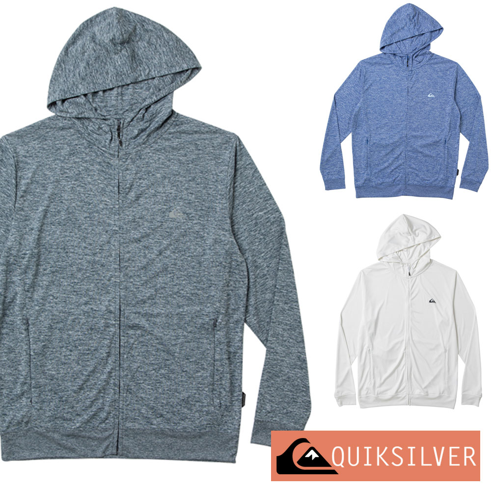 楽天市場 Quiksilver クイックシルバー ラッシュガード メンズ 長袖 パーカー Uvカット ラッシュパーカー Uvパーカー 体型カバー Qp Mw Hood Zip Qly1092 Aqros ダイビング スノーケリング