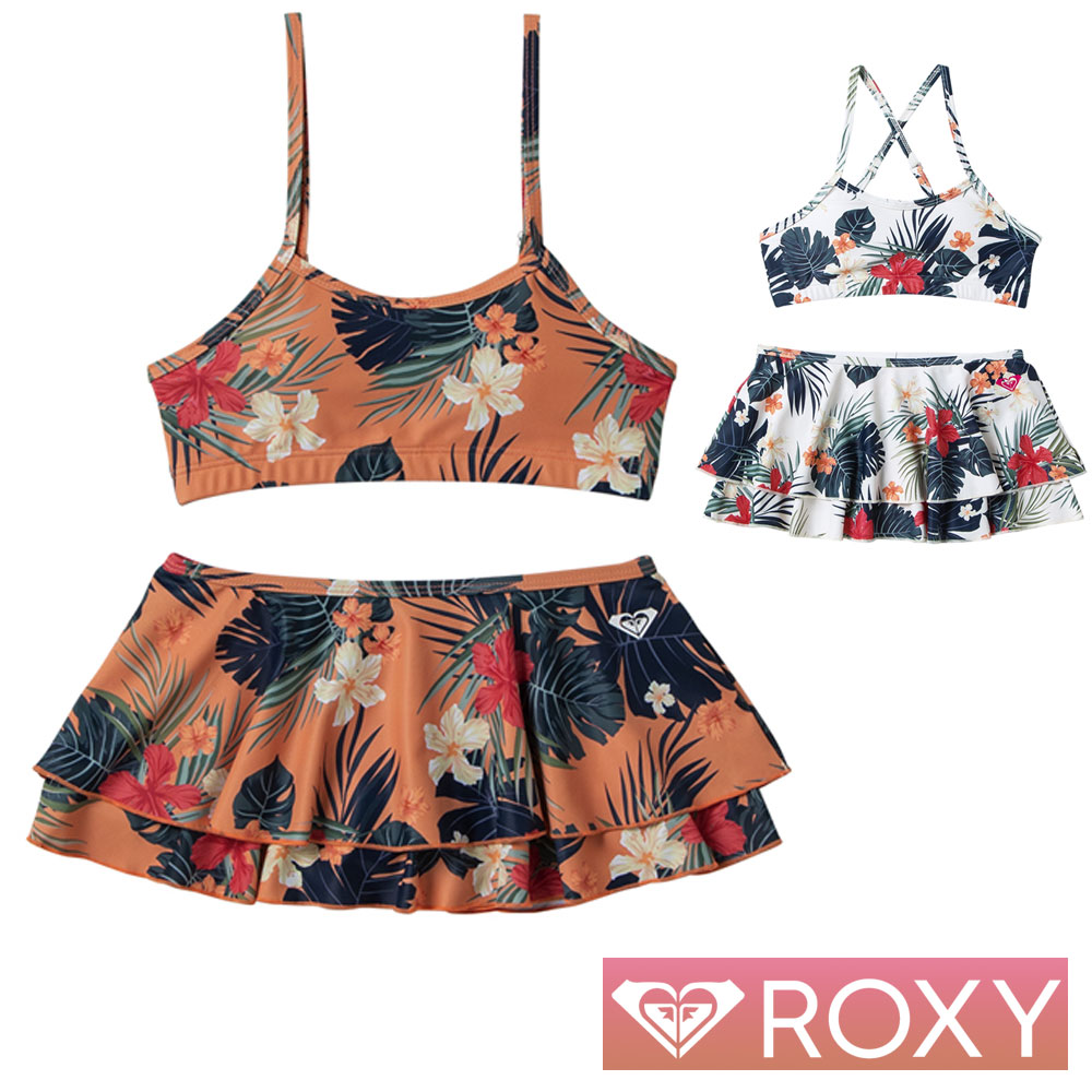 楽天市場 Roxy ロキシー キッズ 水着 女の子 セパレート 子供水着 2点セット 子供 Mini Botanical Blessing Tsw1101 Aqros ダイビング スノーケリング