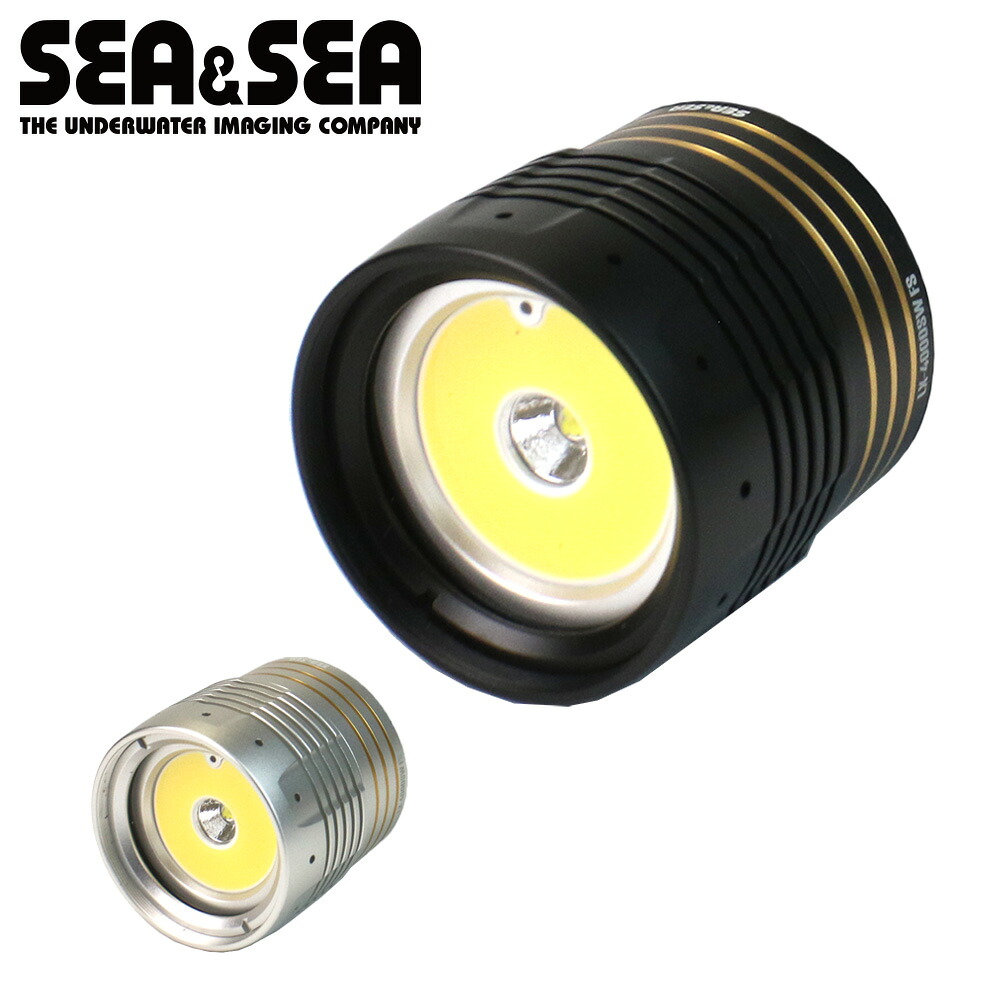 SEA＆SEA/シーアンドシー LX-4000SW FS ライトヘッド【09160/09161】交換用 パーツ アクセサリー 予備 ユニット 水中 COB LED 高輝度 大光量 センター配光 フラッシュセンサー ワイド スポット 兼用 夜間 撮影 動画 静止画 機材 防水 小型 軽量 コンパクト ダイビング｜AQROS ダイビング＆スノーケリング