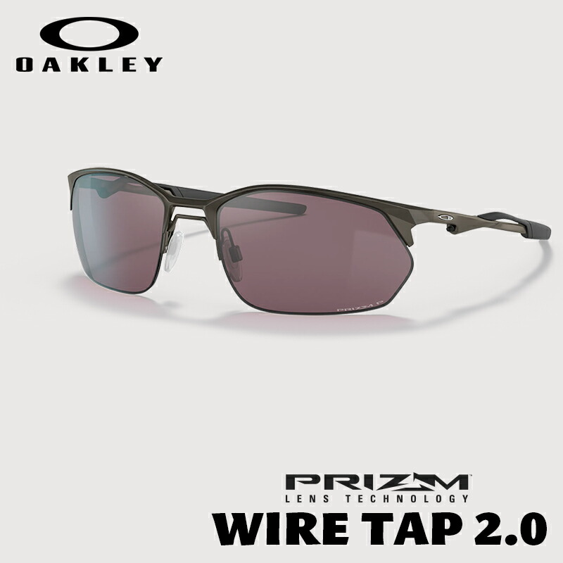 Oakley オークリー Wire Tap 2 0 Pewter Prizm Daily Polarized Oo4145 0560 サングラス メンズ レディース スポーツサングラス ドライブ スポーツ ゴルフ ランニング 釣り 自転車 テニス サーフィン Sup マリンスポーツ 野球 Uvカット 偏光レンズ Roofingtileskenya Com