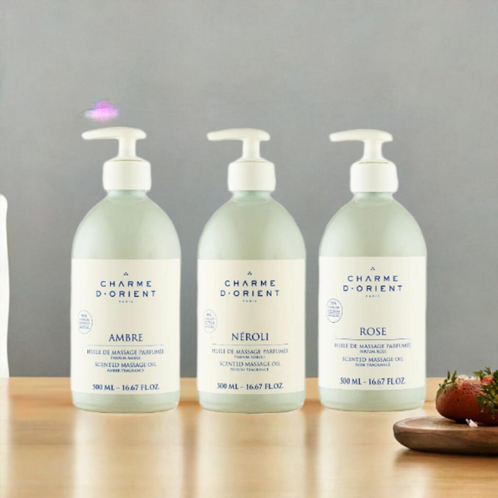CHARM D'ORIENT（シャルム・ド・リエン）シャルム・ド・リエン センティッド マッサージ オイル 500ml ヘアオイル お風呂 フットバス｜Aqua Collect