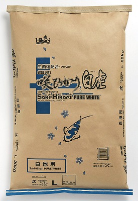 【エサ】咲ひかり白虎 白地用 沈む（L）20kg