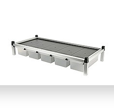 【kamihata】爬虫類　飼育用品爬虫類飼育用ラック≪レプタイルレジデンスD&minus;５BOX　W　(ホワイト)≫｜AQUA-F