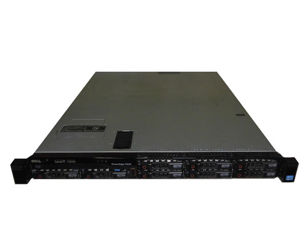 中古 DELL PowerEdge R420 Xeon E5-2440 2.4GHz&times;2基 メモリ 24GB HDD 600GB&times;3(SAS) DVD-ROM AC*2｜アクアライト