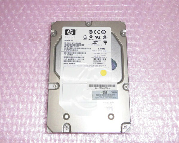 HP 487673-001 SAS 146GB 15K 3.5インチ 中古ハードディスク
