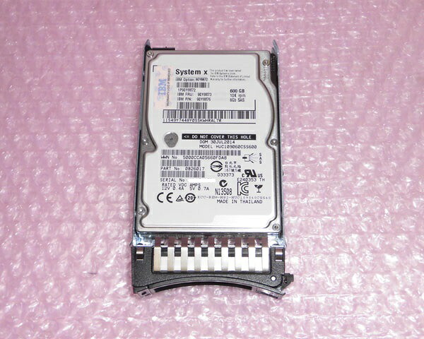 IBM 90Y8873 (90Y8876) SAS 600GB 10K 2.5インチ 中古ハードディスク 19,250円