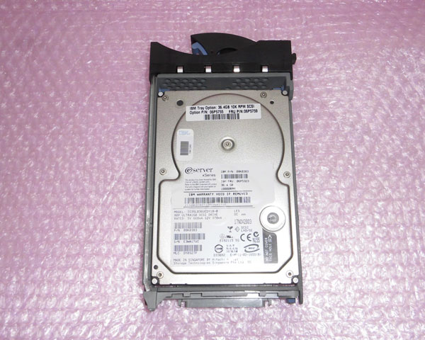 IBM 06P5759 Ultra160 SCSI 36.4GB 10K 3.5インチ 中古ハードディスク