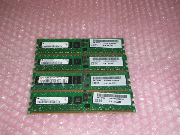 中古メモリー IBM 38L5091 PC2-3200R 2GB(512M×4)