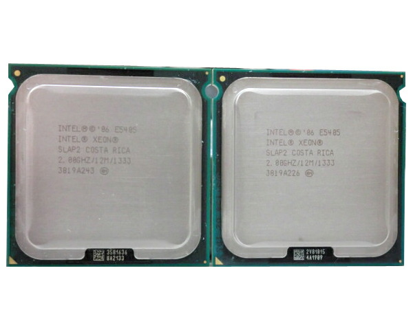 Xeon E5405 2.0GHz/12M/1333/SLAP2 2個Set Quad core　【中古】