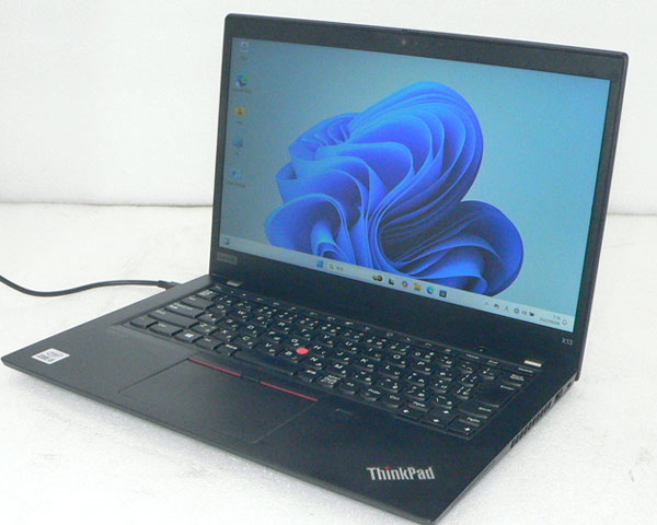 パソコン 中古 Windows11 Pro 64bit Lenovo ThinkPad X13 (20T3-S3FA00) 第10世代 Core i5-10210U 1.6GHz メモリ 8GB 256GB(新品 NVMe SSD) 13.3インチ フルHD(1920×1080) ノートパソコン