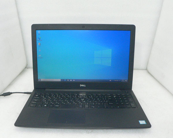 中古ノートパソコン Windows10 Pro 64bit DELL Latitude 3590 Core i3-7130U 2.7GHz メモリ 8GB 256GB(NVMe SSD) 光学ドライブなし 15.6インチ フルHD(1920x1080) AC欠品