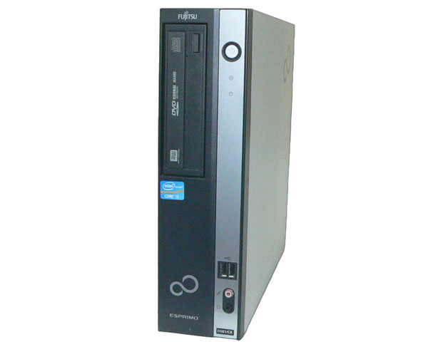 パソコン 中古 Windows7 Pro 32bit 富士通 ESPRIMO D581/CX(FMVXD4UH2Z) Core i3 2100 3.1GHz メモリ 2GB HDD 160GB(SATA) DVDマルチ デスクトップ 本体のみ