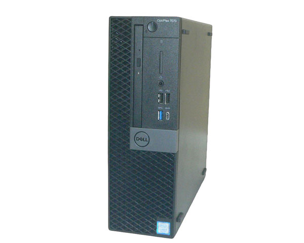 中古デスクトップパソコン Windows11 Pro 64bit DELL OPTIPLEX 7070 SFF 第9世代 Core i7-9700 3.0GHz メモリ 16GB 256GB(新品SSD) DVDマルチ GeForce GT 730｜アクアライト