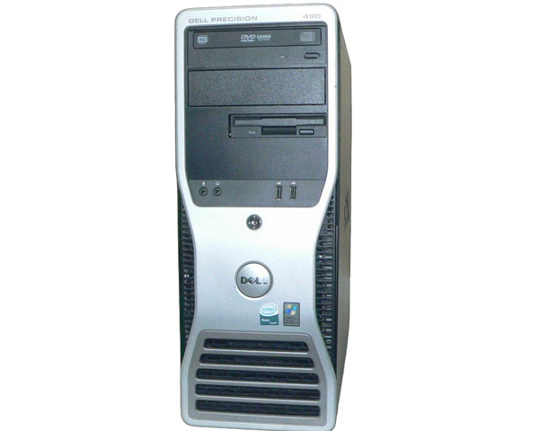 WindowsXP Pro 32bit DELL PRECISION 490 Xeon X5355 2.66GHz メモリ 4GB HDD 250GB(SATA) CD-ROM Radeon HD 7570