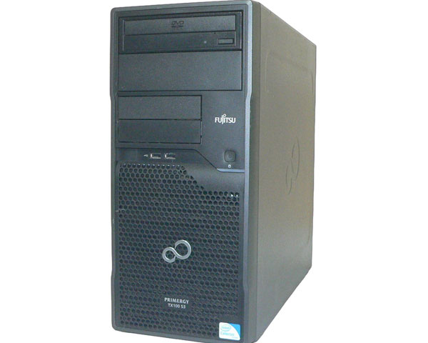 富士通 PRIMERGY TX100 S3 PYT103T3S Celeron G530 2.4GHz 記憶装置 4GB HDD 250GB×3 (SATA) ヴィデオディスク-ロム