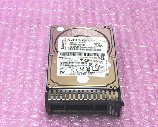 Lenovo 00WG686 SAS 300GB 10K 12Gb 2.5インチ 中古ハードディスク｜アクアライト