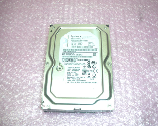 IBM 81Y9803 SATA 500GB 3.5インチ 中古ハードディスク