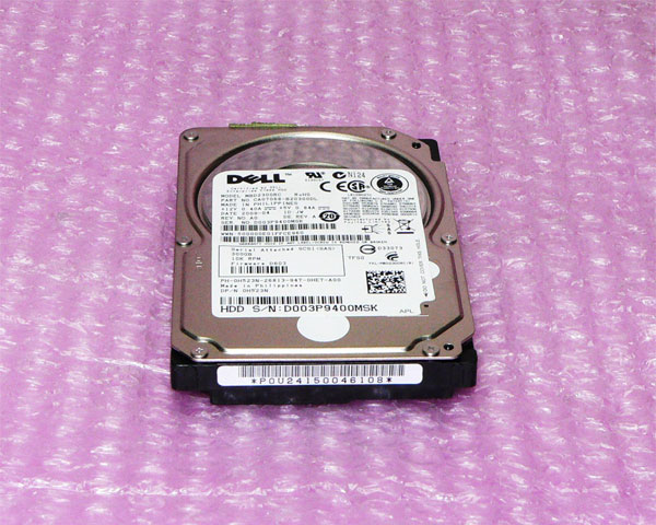 DELL 0H523N (MBD2300RC) 中古ハードディスク SAS 300GB 10K 2.5インチ