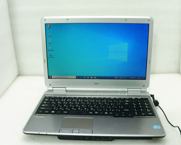 パソコン 中古 Windows10 Pro 64bit NEC VersaPro VK27MD-G (PC-VK27MDZNG) Core i5-3340M 2.7GHz メモリ 8GB SSD 250GB DVDマルチ 15.6インチ(1366×768) 中古ノートパソコン