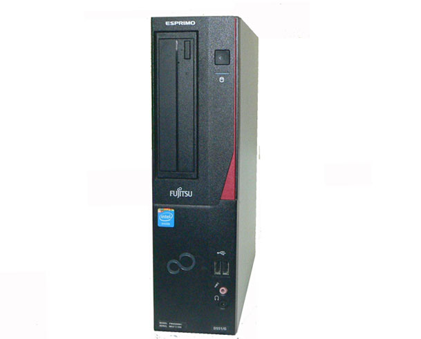 中古 パソコン Windows7 Pro 32bit 富士通 ESPRIMO D551/G (FMVD05001) Celeron G1610 2.6GHz メモリ 4GB HDD 250GB(SATA) DVD-ROM デスクトップ 本体のみ｜アクアライト 12,432円