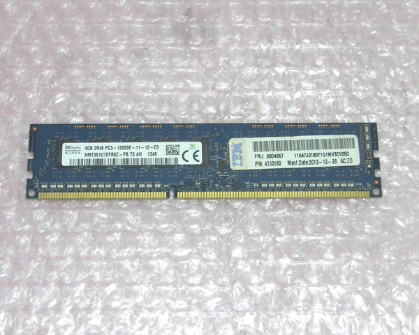 IBM 00D4957 (P/N:47J0180) SK hynix マイコン3-12800E 4GB 中古記憶装置