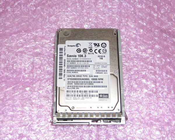 SUN 540-7903-01 (富士通 CF00540-7903) SAS 300GB 10K 2.5インチ 中古ハードディスク｜アクアライト