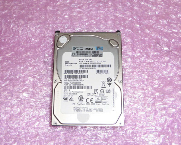 楽天市場】HP 619286-004(EG0900FBLSK) SAS 900GB 10K 2.5インチ 中古