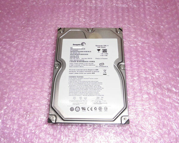 【楽天市場】Seagate ST31000340AS SATA 1TB 3.5インチ 中古ハードディスク：アクアライト