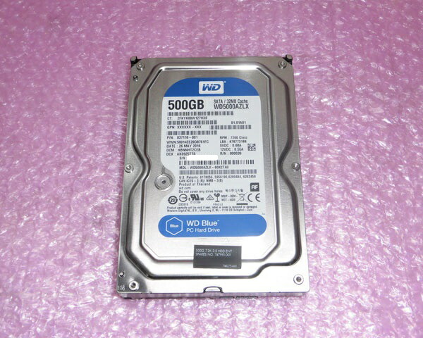 HP 837116-001 SATA 500GB 3.5インチ 中古ハードディスク