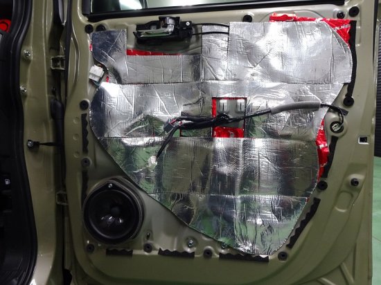カーオーディオ 車用品ｎバン専用 フロントドア用 遮熱 遮音材 ａｑｕａ Style