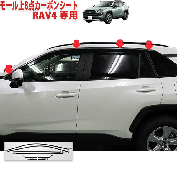 RAV4 50系　モール上８点シート