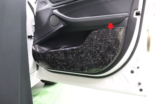 BMW　X3　ドアパネル傷防止シート