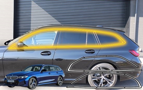 BMW　３シリーズツーリングG21　モールシート