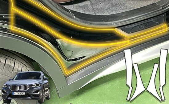 BMW　X１　リアクオーターシート