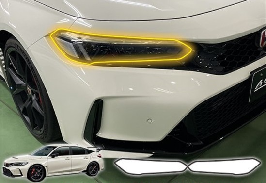 楽天市場】シビックタイプR FL5 ピラープロテクションフィルム