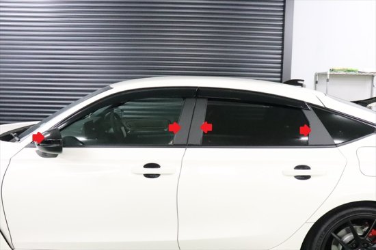 ホンダCIVIC TypeR FL5 プロテクションフィルム　ピラーセット ホンダCIVIC TypeR FL5 プロテクションフィルム ピラーセット