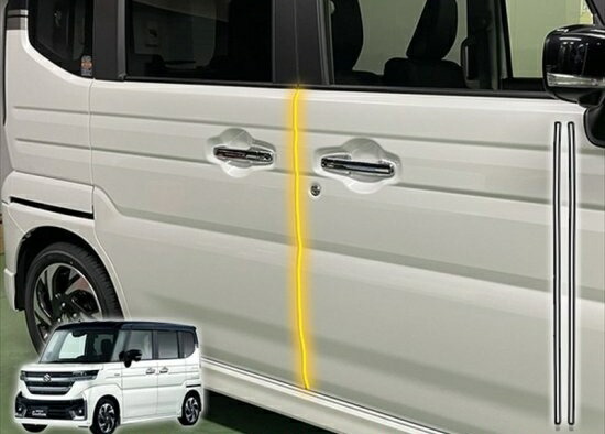 スペーシアカスタムMK54S　ドアエッジプロテクションフィルム