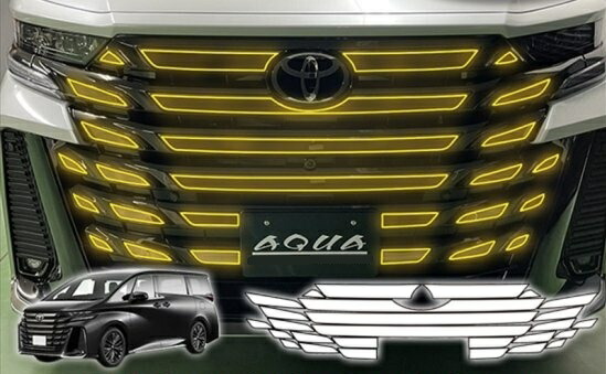ヴェルファイア40　グリルガーニッシュプロテクションフィルム