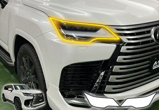 レクサスLX　ヘッドライトプロテクションフィルム