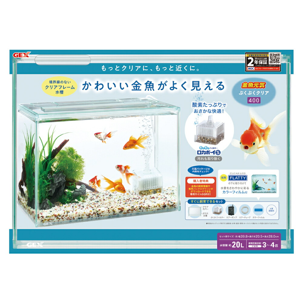 青色金魚水差し 木箱付き 消費税込】金魚水槽 SF-200